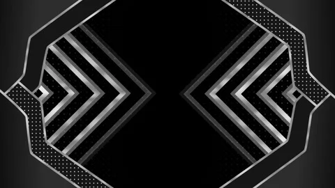 Chevron octagonal luxury background animation, Luxurious black background w.. Stock Footage 329525767