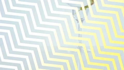 Chevron pattern design over olives in cocktail glass against grey background Stock Footage 158416271