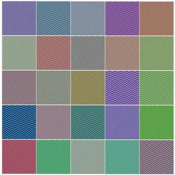 Chevron Patterns in Red, Blue, Pink, Yellow Chevron Patterns in Red, Blue,... Foto stock