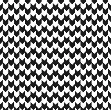 Chevron seamless pattern in black and white Stock Illustration
