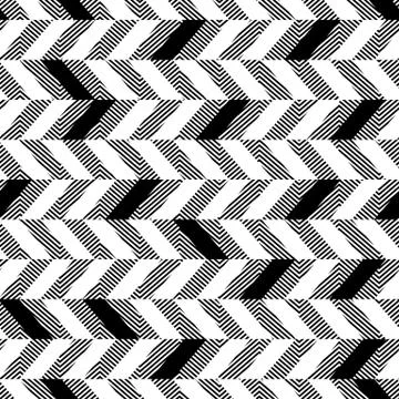 Chevron seamless pattern. Black and white イラスト素材