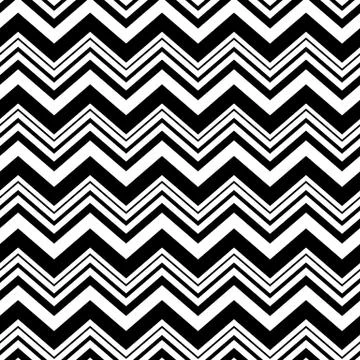 Chevron seamless pattern. Black and white イラスト素材