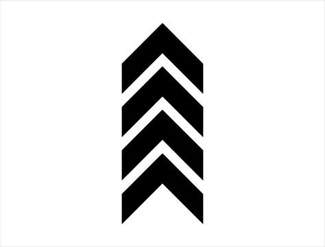 Chevron silhouette vector art Stock Illustration