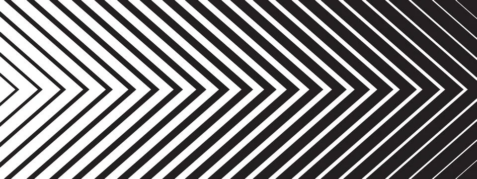 Chevron stripe transition pattern. Abstract geometric bg with arrow shapes. Stockillustratie