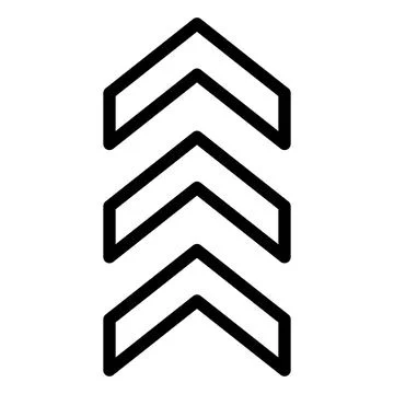 Chevron Vector Icon Design Illustration Stock Illustration