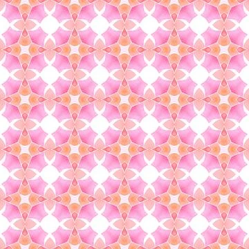 Chevron watercolor pattern. Orange tempting boho Stock Illustration