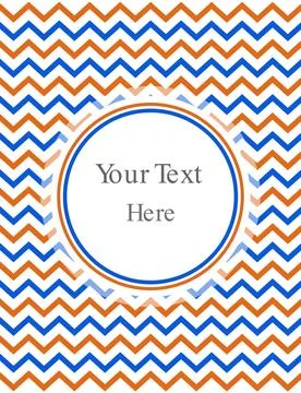 Chevron zigzag pattern letterhead blank template cover design Stock Illustration
