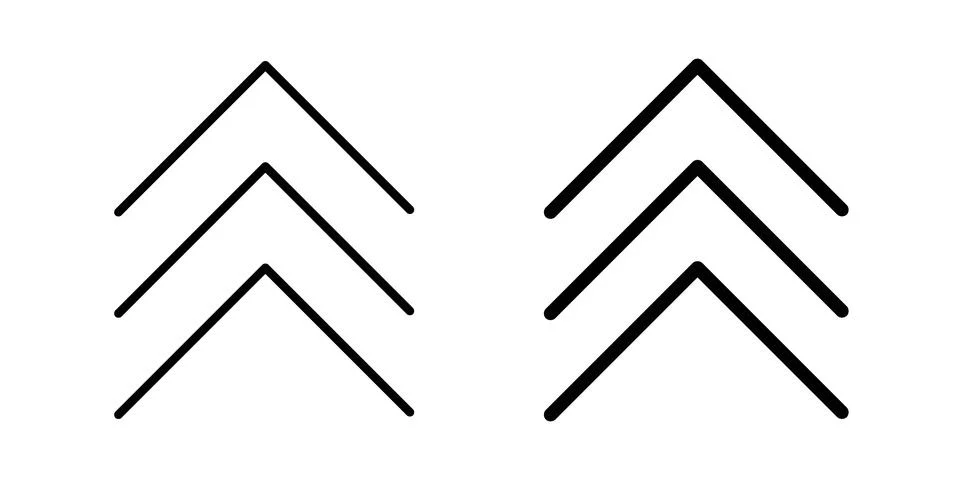 Chevrons icon vector design. EPS10 Stock Illustration