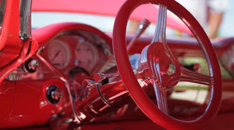 Chevy BelAir Interior Stock Footage 25240832