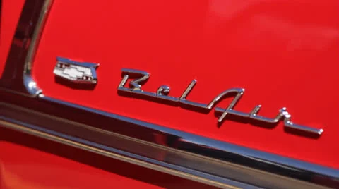 Chevy BelAir Logo Stock Footage 25240578