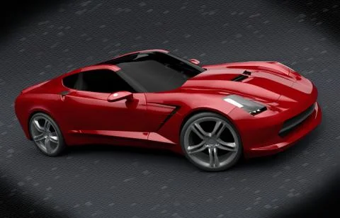 Chevy stingray 2013 redesign Stock Illustration