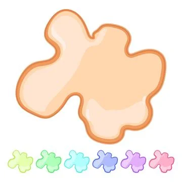 Chew bubble gum cartoon vector graphic Stock Illustration