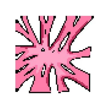 Chew bubblegum pixel art vector illustration Stock Illustration
