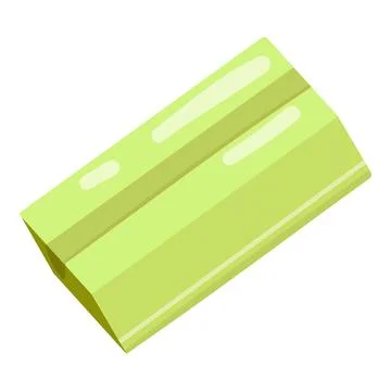 Chew mint icon cartoon vector. Gum bubble Stock Illustration