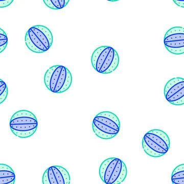 Chewing ball for dog vector seamless pattern Stock Illustration