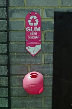 Chewing gum bin Foto stock