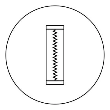 Chewing gum bubble Chew sheet icon in circle round black color vector illus.. Stock Illustration