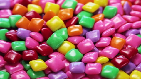 Chewing gum of different colors. background of chewing gum 動画素材 94823381
