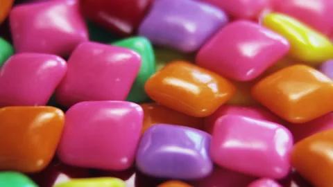 Chewing gum of different colors. background of chewing gum 動画素材 95325107
