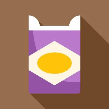 Chewing gum pack flat icon design Illustrazione stock