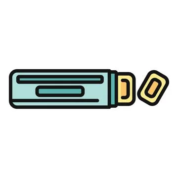 Chewing gum pack with two mints falling out Stock Illustration