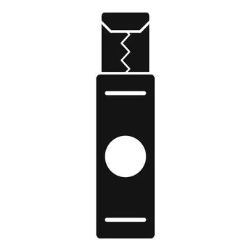 Chewing gum stick removing from wrapper icon 스톡 일러스트