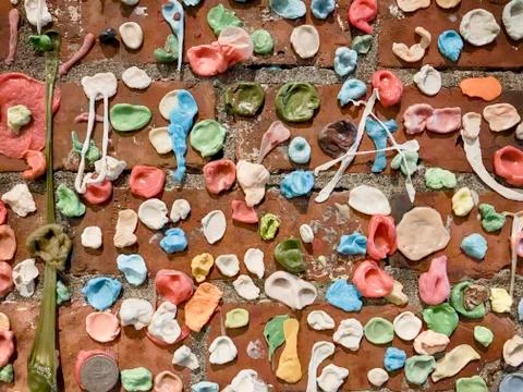 Chewing Gum Wall Stock Photos