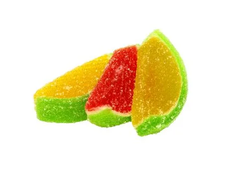 Chewing marmalade multi-colored all sorts 스톡 사진