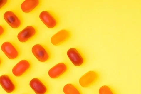 Chewy candy mock-up Stock Photos