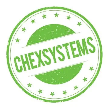 CHEXSYSTEMS stamp sign Stock Illustration