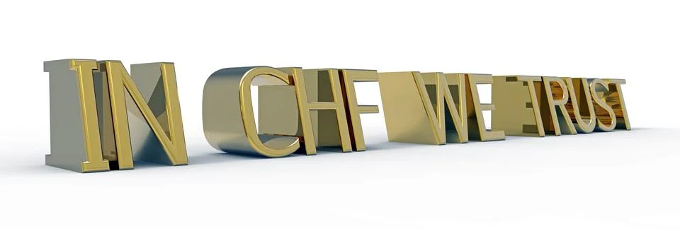 In CHF we trust Stock Illustration