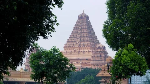 Chhatarpur Temple Complex  Famous Hindu Spiritual Landmark in Delhi Creativ.. Stock Footage 318617493