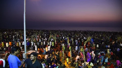 CHHATH PUJA Video stock 98489704