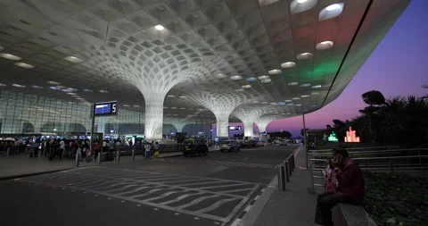 Chhatrapati Shivaji International Airport Mumbai, India, Stock Footage