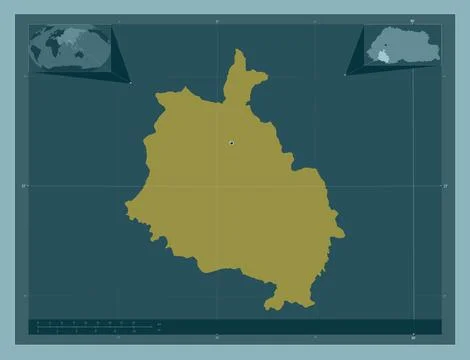 Chhukha, Bhutan. Solid color shape Stock Illustration
