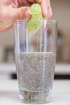 Chia beverage Stock Photos