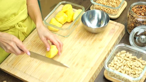 Chia pudding making process. Stock Footage 137835890