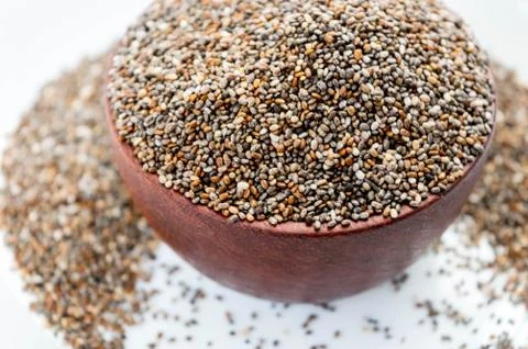 Chia seed. Stock Photos