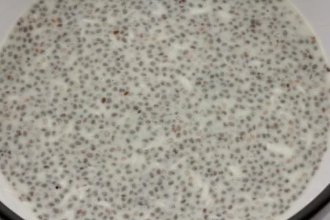 Chia seed pudding Stock Photos