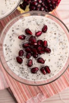 Chia seed pudding Stock Photos