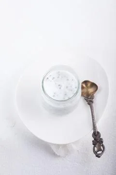 Chia Seed Pudding Stock Photos