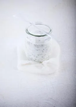 Chia Seed Pudding Stock Photos