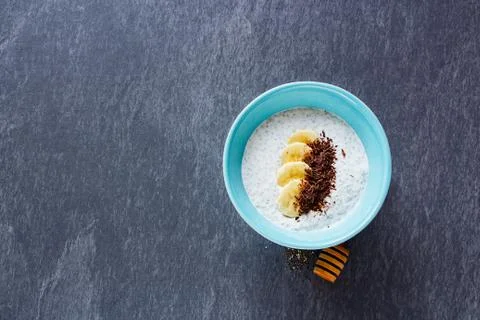 Chia seed pudding Stock Photos