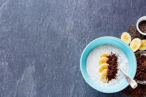 Chia seed pudding Stock Photos