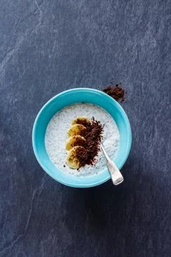 Chia seed pudding Stock Photos