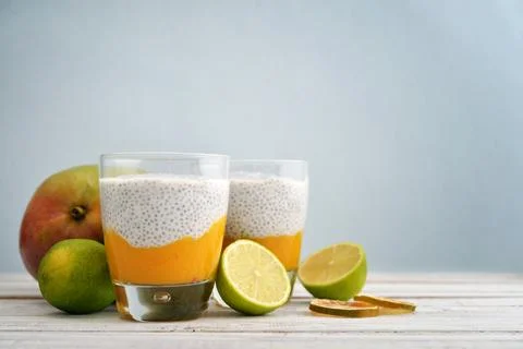 Chia seed pudding Foto stock