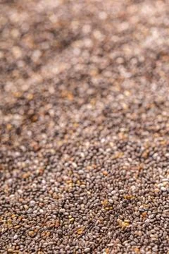 Chia seed texture closeup Stock Photos