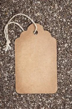 Chia seeds background Stock Photos