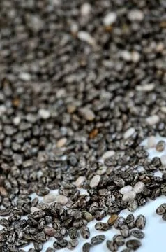 Chia seeds on background Stock Photos