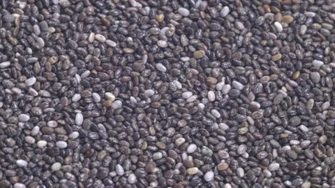 Chia Seeds Background Rotation Stock Footage 134654160